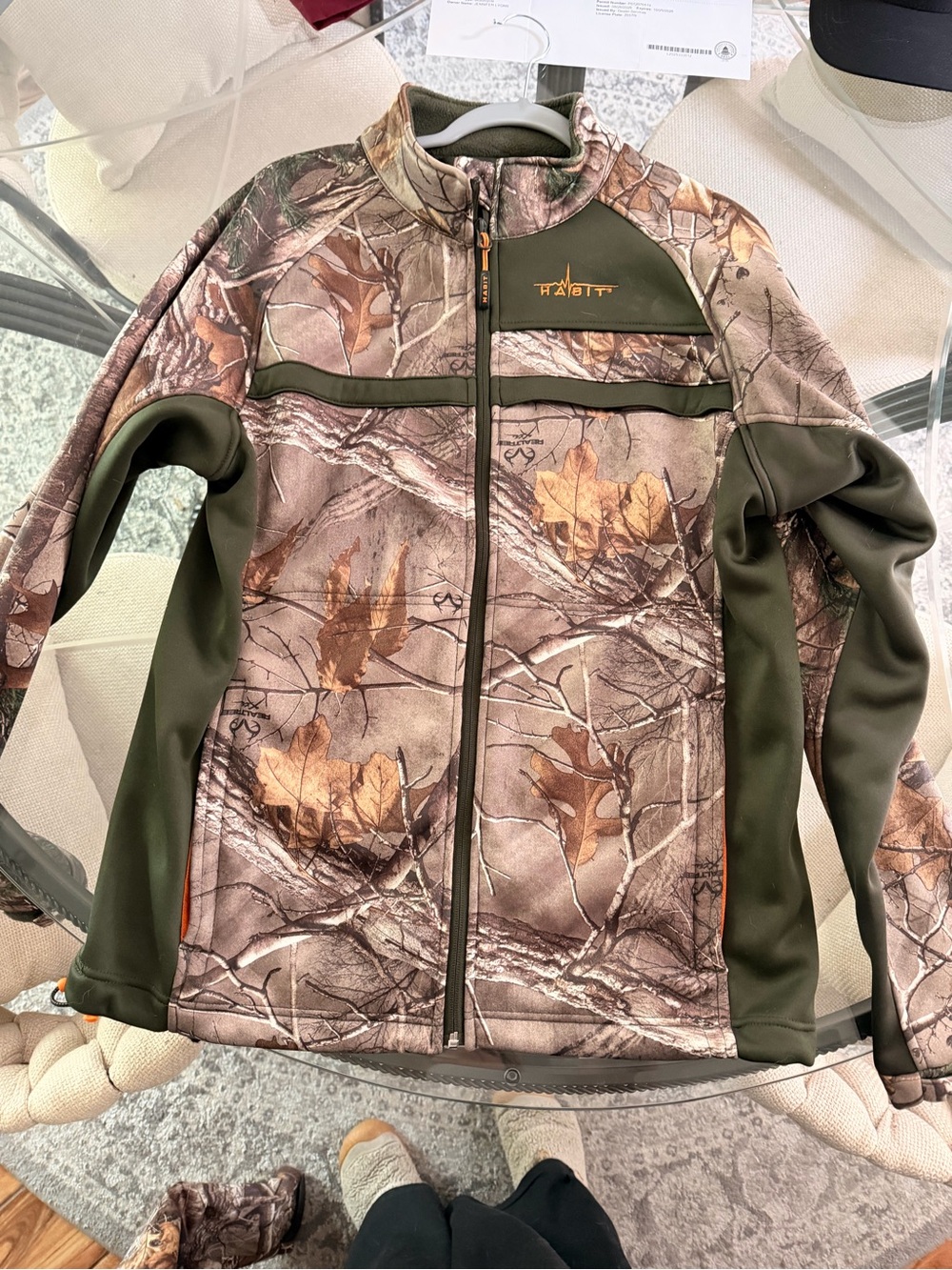 Habit Camo Softshell Hunting Jacket Real Tree